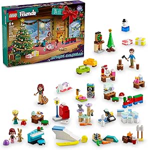 LEGO Friends 2024 Advent Calendar, Christmas Toy with 5 Characters and 3 Animals Included, Kids Building Kit for Girls and Boys Ages 6 and Up, Christmas Countdown Themed Gift Idea, 42637