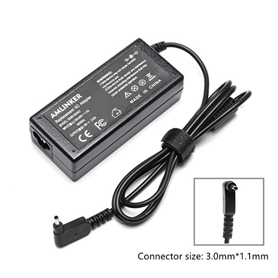 Replacement 19V 3.42A 65W AC Adapter Charger for Acer Chromebook 11 13 14 15 R11 CB3 CB3-111-C4HT CB5 CB5-571 CB5-311 C720C 720p C740 CB3-111-C670 Iconia W700 Tablet AO1-131/431 Acer Aspire P3 R14 S7
