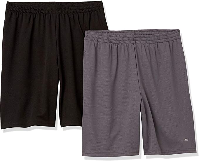 Amazon Essentials mens (2)-pack Performance Mesh Short Short