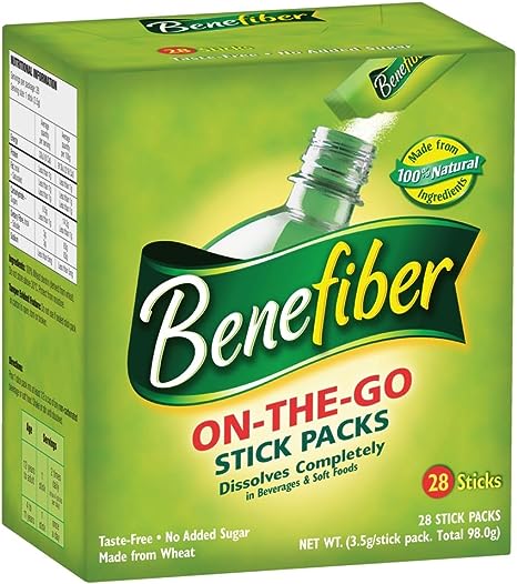 Benefiber Natural Fibre Supplement On-the-Go Stick 28 Pack
