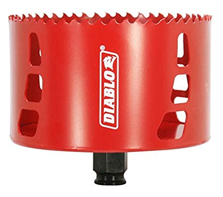 Freud DHS4250 Diablo High Performance Hole Saw Ideal for Drilling Wood, Plastic, Aluminum, Metal and Stainless Steel, 4-1/4" x 2-3/8"