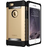 iPhone 6 Case iPhone 6 case heavy duty iPhone 6 case Rugged ESR Full Body Armor Bumper Case for 47 inched iPhone 6siPhone 6 Free Gift HD Clear Screen ProtectorShielderGold