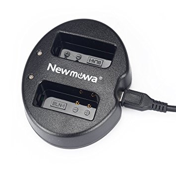 Newmowa Dual USB Charger for Olympus BLN-1 BCN-1 and Olympus OM-D E-M1 OM-D E-M5 PEN E-P5 OM-D E-M5 II