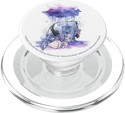 Disney Winnie the Pooh Eeyore Watercolor Rain Cloud PopSockets MagSafe PopGrip for iPhone