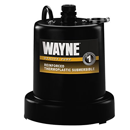WAYNE TSC160 1/6 HP Reinforced Submersible Thermoplastic Water Removal Pump with 3/4 in. Discharge