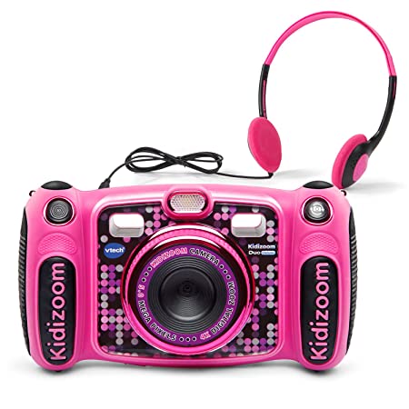 VTech Kidizoom Duo 5.0 Deluxe Digital Selfie Camera with MP3 Player and Headphones - Pink - Online Exclusive