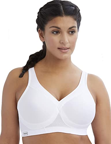 Glamorise Women's Full Figure MagicLift Plus Size Seamless Wirefree Back Close Sports Bra #1006