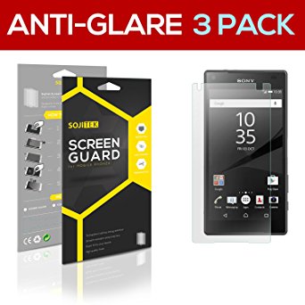 SOJITEK Sony Xperia Z5 Compact Premium Anti-Glare Anti-Fingerprint Matte Clear Screen Protector [3 Pack] - Lifetime Replacements Warranty   Retail Packaging