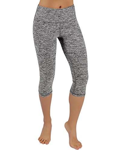 ODODOS by Reflex Women's Tummy Control Workout Running Pants Yoga Capri Leggings With Hidden Pocket