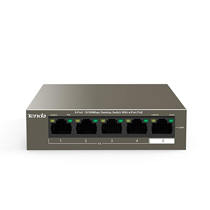 Tenda TEF1105P 5 Port 10/100 PoE Switch