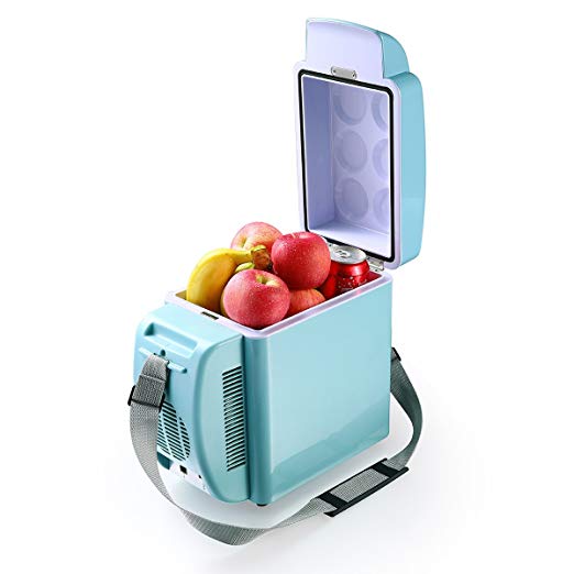 Housmile Electric Car Refrigerator, Portable Mini Fridge with Cold and Hot Functionality - 7L