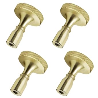 DiCUNO Lamp Turn On/Off Switch Knobs Replacement, Metal Lamp Switch Knob for Common Lamps, Standard Size, Champagne Gold, 4 Packs