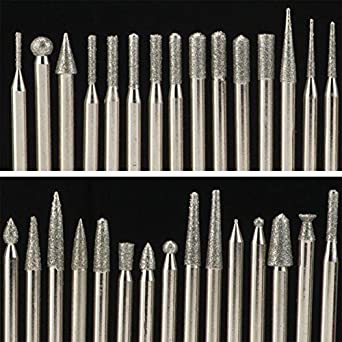 Diamond Tip Carving Burr Set 120 Piece