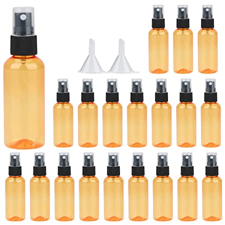 Spray Bottle,Fine Mist Mini 80ml/2.7oz Spray Bottles,Small Reusable Empty Plastic Bottles with Atomizer Pumps (20 pack,Orange)