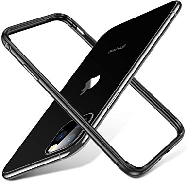 ESR Bumper Case Compatible for iPhone 11 Pro, Metal Frame Armor with Soft Inner Bumper [Zero Signal Interference] [Raised Edge Protection] for iPhone 11 Pro 5.8"(2019), Space Gray