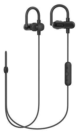 Stoon Bluetooth Headphones, Wireless Headphones with Ear Hooks Sweatproof Bluetooth Stereo Headset In-Ear Sports Earbuds Earphones with Built-in Microphone (Black)