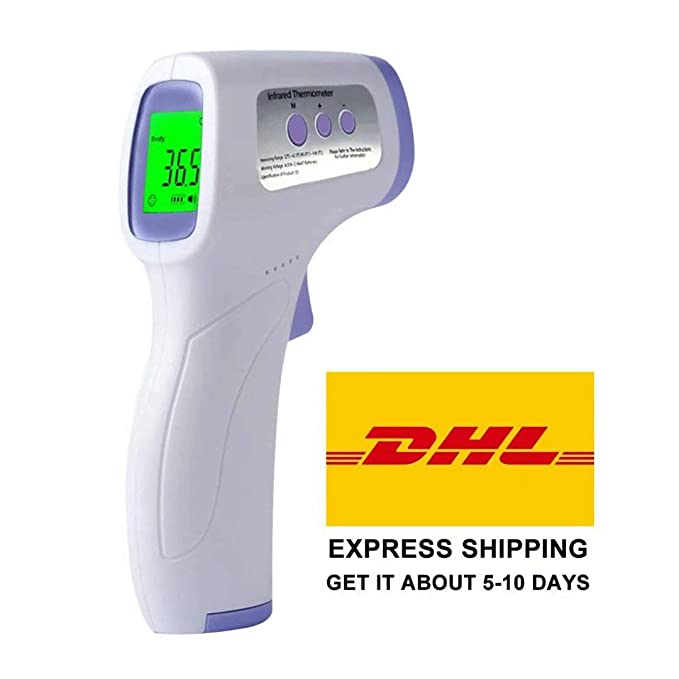 Non-Contact Forehead Infrared Thermometer, Accurate Digital Thermometer for Baby Kids Child and Adults, Instant Measurement No Touch Forehead Temperature Gun with LCD Display A-09A