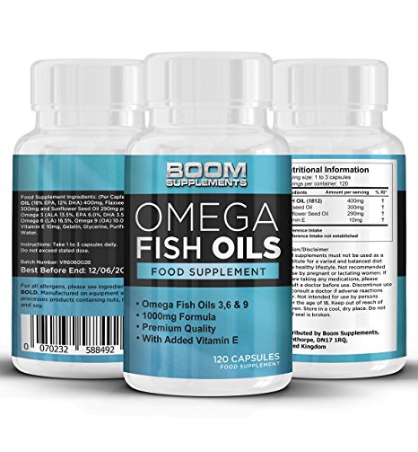 Omega 3 6 9 Fish Oils 1000mg Max Strength | 120 Powerful Omega 3 Fish Oil Capsules | FULL 2 Month Supply | Great For Men And Women | Rich Source of Omega 3 Fatty Acids | Safe And Effective | Best Selling Pills | Manufactured In The UK! | Results Guaranteed | 30 Day Money Back Guarantee