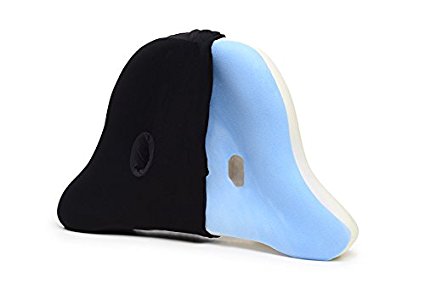 Ear & Neck Pain Relief | Back & Side Sleeper Pillow | Anti-Wrinkle | CPAP | So Comfy | The Womfy | Black Medium Soft