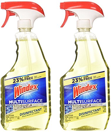 Windex Economy Size Antibacterial Multi-Surface Cleaner, 32 oz-2 pack