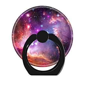 Cell Phone Ring Holder Cellphone Finger Stand 360 Degree Rotation Work for iPhone X 6 7 8 Plus S8 S9 Smartphone Ipad-Angelic Galaxy Nebula