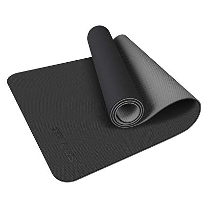 TOPLUS Yoga Mat - Upgraded Yoga Mat Eco Friendly Non-Slip Exercise & Fitness Mat with Carrying Strap, Workout Mat for All Type of Yoga, Pilates and Floor Exercises(1/4 inch-1/8 inch)