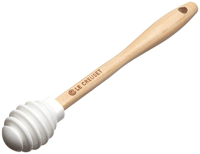 Le Creuset Silicone Honey Dipper, White