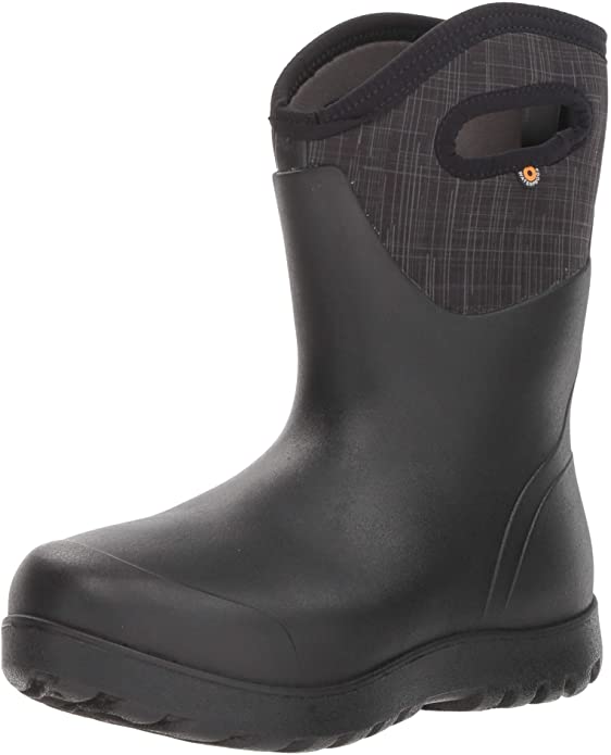 BOGS Women's Neo-Classic Mid Linen Waterproof Rain Boot