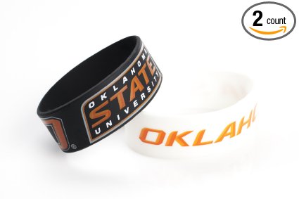 NCAA Silicone Rubber Bracelet, 2-Pack