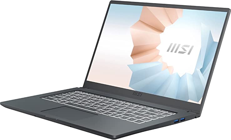 MSI Modern 15 15.6" Ultra Thin and Light Laptop AMD Ryzen 7-5700U UMA 8GB 512GB NVMe SSD Win10 - Carbon Gray (A5M-221)