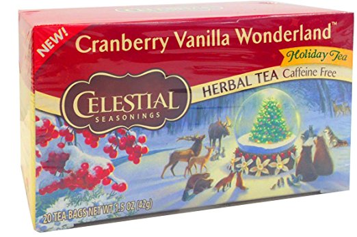 Celestial Seasonings Tea, Cranberry Vanilla Wonderland, 20 Count