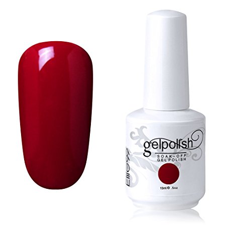 Elite99 Gel Nail Polish Soak off UV LED Nail Lacquers Varnish Nail Art Manicure 15ML (1539 - Red)