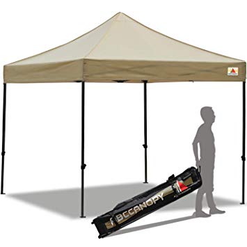 ABCCANOPY 30 Colors Pop up Canopy Folding Heavy Duty Commercial Instant Canopy,Bonus Carrying Bag, Beige