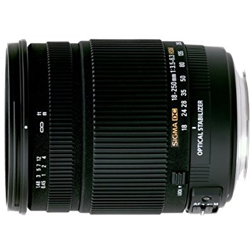 Sigma 18-250mm f/3.5-6.3 DC OS HSM IF Lens for Canon Auto Focus Digital SLR Cameras