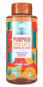 Tree Hut Pumpkin Spice Latte Nourishing & Moisturizing Foaming Gel Wash, 18 oz.