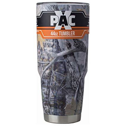 X-PAC Double Vacuum Wall Stainless Steel Tumbler with Lid, Pure Insulated Tumbler Keeps Cold Beverages Cold and Hot Beverages Hot, 44 Ounce, Camo (CAMO)