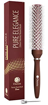 Round Brush for Blow Drying – Professional 1.3 Inch Brush for Styling & Salon Blowouts – Vented Hairbrush Speeds Up Blow Drying, Builds Hair Volume, Curls All Hair Types