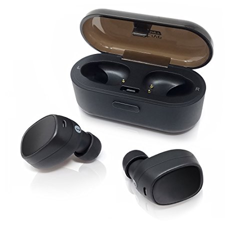 Photive Micro II Wireless Bluetooth Earbuds with Charging Case- Premium HD Bluetooth Headphones with Auto Pair Technology Great for Running, Exercise, Gym, Sports
