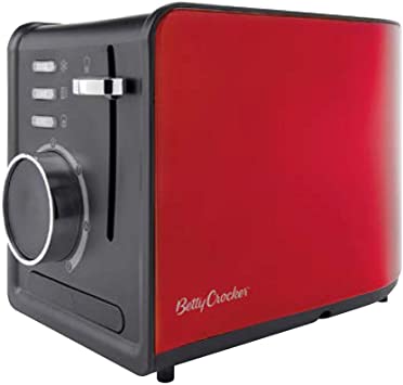 Betty Crocker WACBR603 2 Slice Toaster, One Size, Red