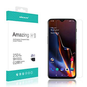 Oneplus 6T Screen Protector, Nillkin [H  Pro] 9H Hardness [Anti-Explosion ][0.2mm Thickness] Tempered Glass Screen Protector for Oneplus 6T