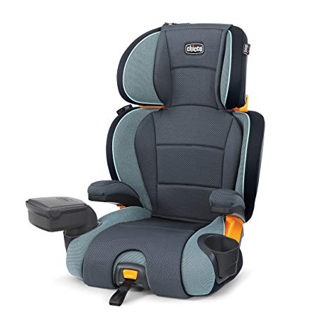 Chicco KidFit Zip 2-in-1 Belt Positioning Booster Car Seat, Midnight