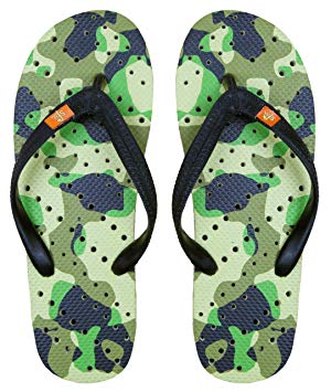 Showaflops Mens' Antimicrobial Shower & Water Sandals for Pool, Beach, Dorm and Gym - Camouflage Group