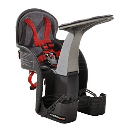 WeeRide Safe Front Child Bike Seat - Grey/Red