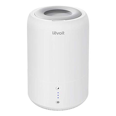 LEVOIT Cool Mist Humidifiers for Bedroom, Top Fill Ultrasonic Air Humidifier & Essential Oil Diffuser for Home, Office, Smart Sleep Mode,  Last up to 20 Hours, Auto Shut Off(1.8L/0.48Gal, 110V-240V)