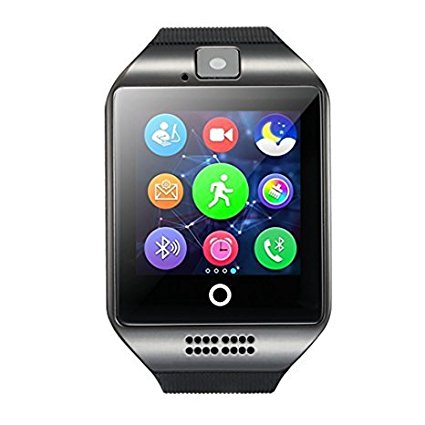 CSMARTE 2016 Newest Q18 Smartwatch with Camera Original TF/SIM Card Slot Built-in Facebook Twitter Wristwatch for Android Samsung Sony Huawei and iOs iphone 6S/6 Plus/5c/5s/5 etc