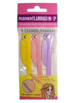 Feather FLAMINGO Eyebrow Shaver 3pcs S-P