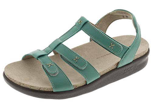 SAS Womens Sorrento Leather Open Toe Casual Slingback Sandals