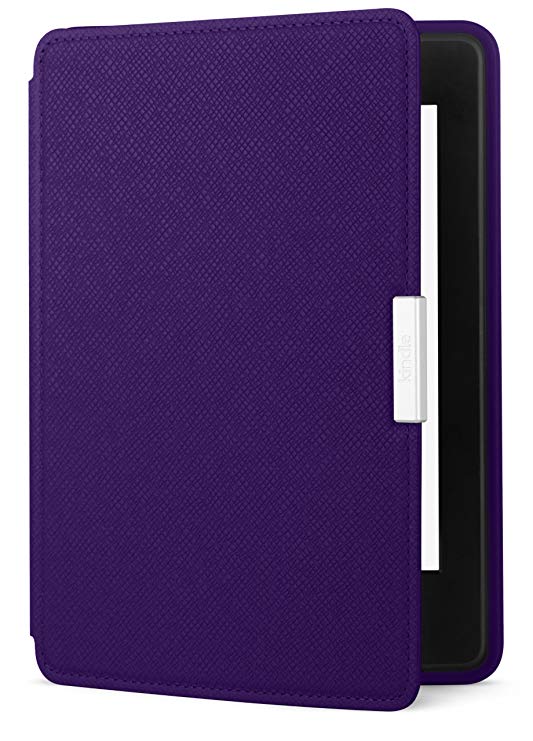 Amazon Kindle Paperwhite Leather Case, Royal Purple - fits all Paperwhite generations prior to 2018  (Will not fit All-new Paperwhite 10th generation)