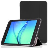 Samsung Tab A 80 Case - MoKo Ultra Slim Lightweight Smart-shell Cover Case for Galaxy Tab A 80 Tablet SM-T350With Auto WakeSleep and Lifetime Warranty  BLACK