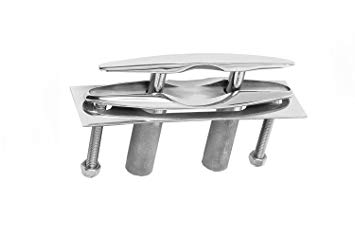 XYZ Boat Supplies Flush Mount/Pull up Stainless Steel Boat Cleat